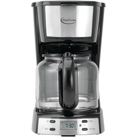 BAKEBETTER 12-Cup Stainless Steel Coffee Maker; Silver BA114375